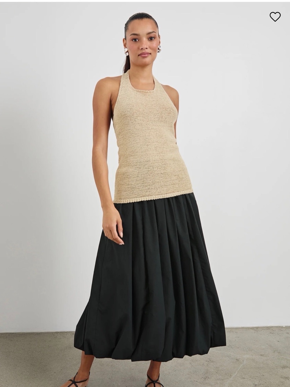Rails Black Maxi Balloon Skirt